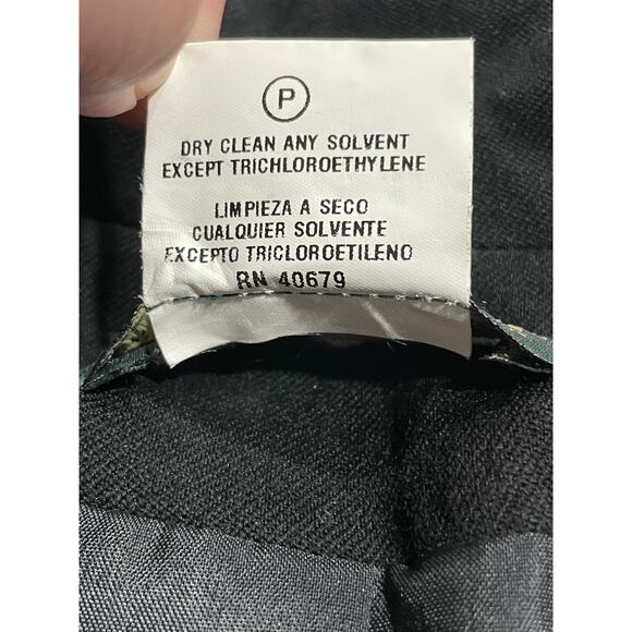 VTG Harve Benard By Benard Holtzman Blazer Womens Sz 10 Wool Single Button Black - Picture 7 of 8